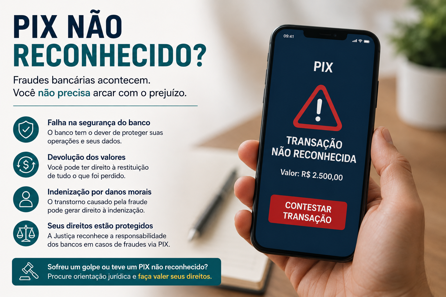 Pix não reconhecido