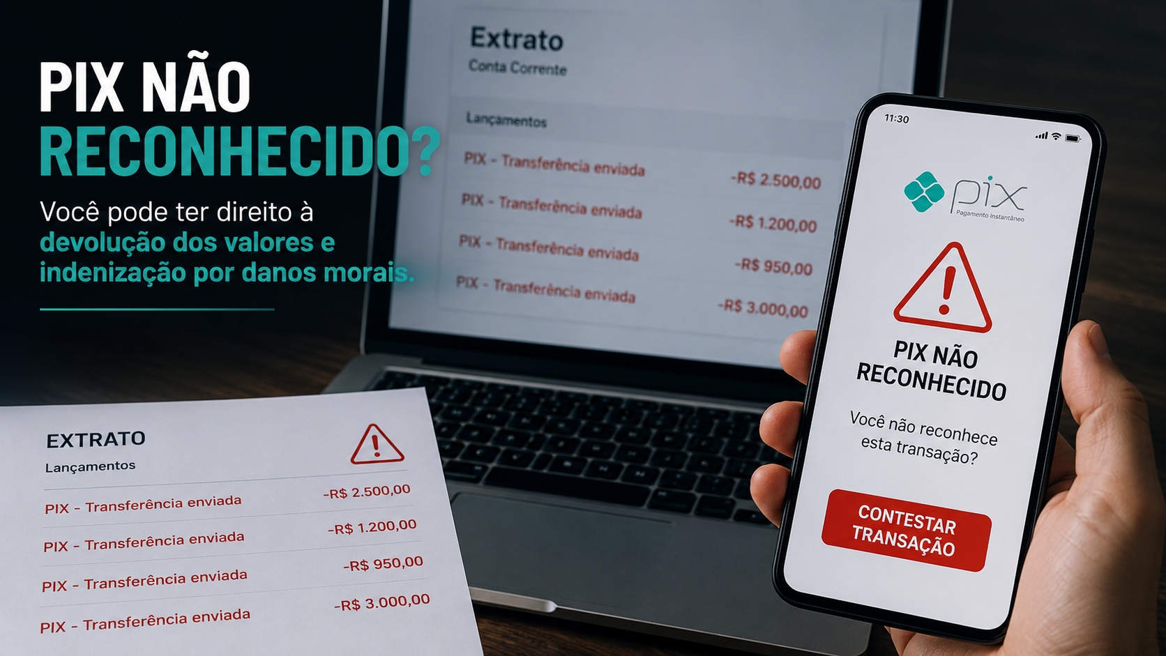 Pix não reconhecido
