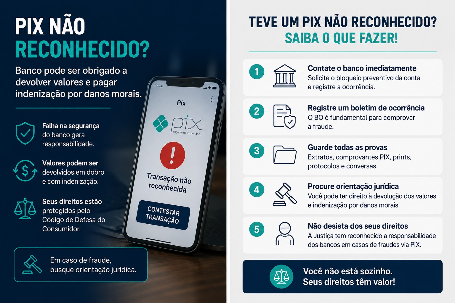 Pix não reconhecido o que fazer?